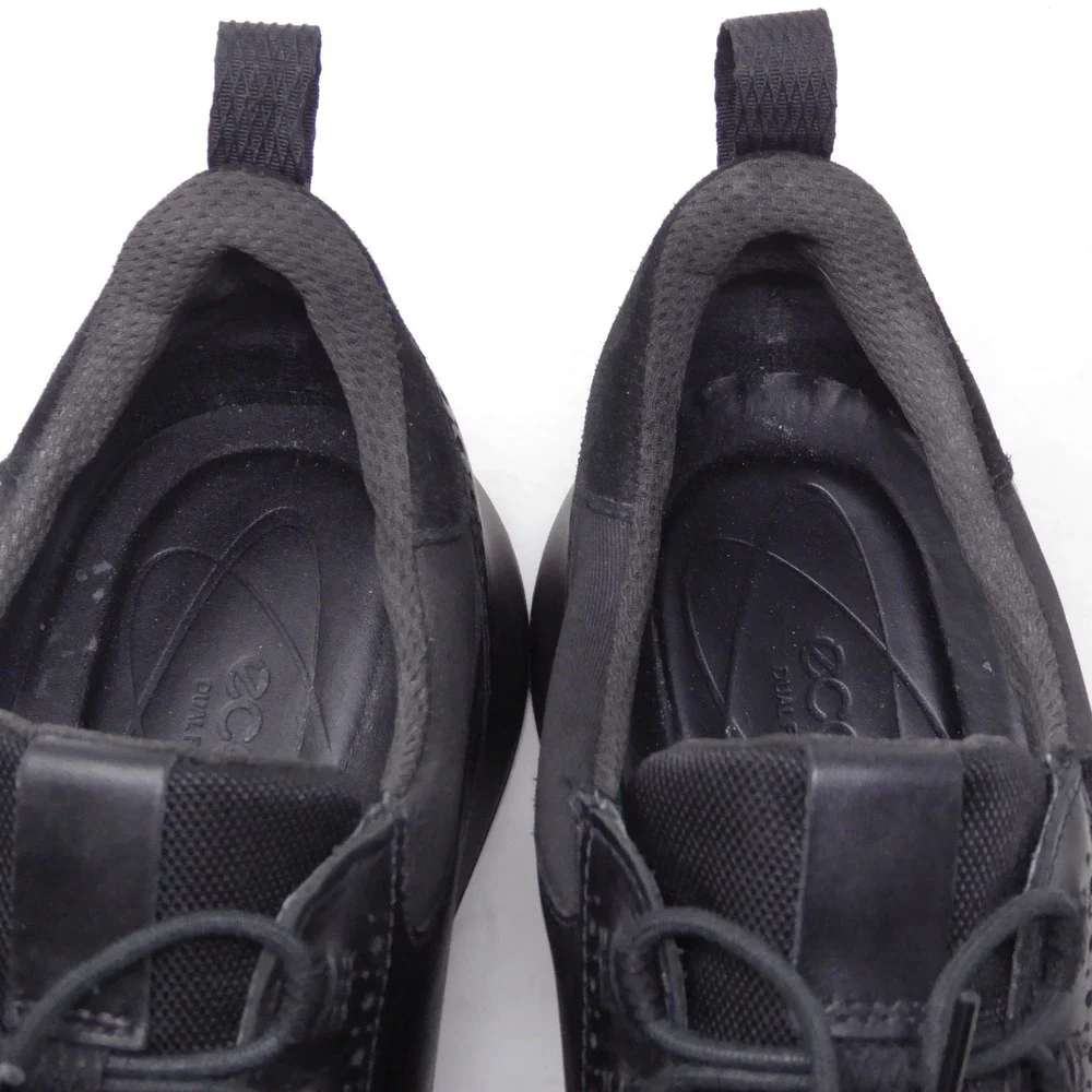 ECCO Mens Gruuv Studio Gore-Tex Wingtip Sneakers Shoes Black Leather 46 / 12